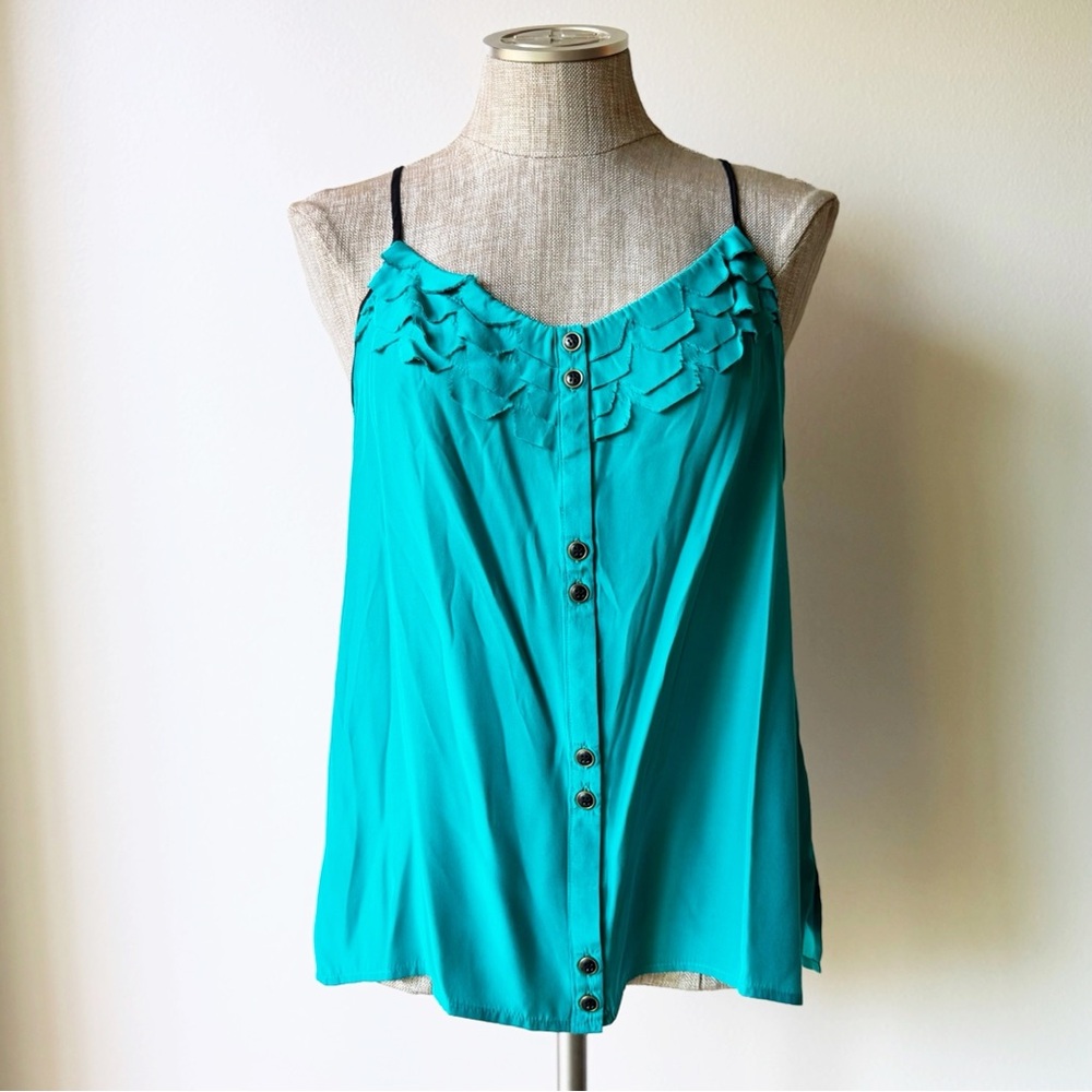 Yumi Kim Teal Silk Top
